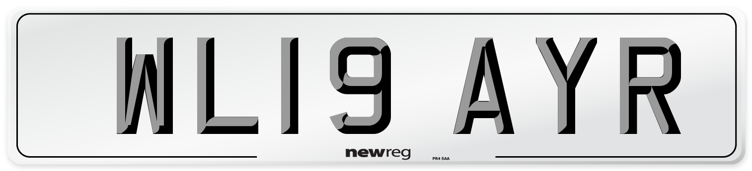 WL19 AYR Number Plate from New Reg